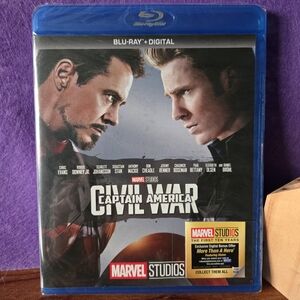 Never opened Marvel Blu-ray Captain America Civil War DVD New in Package Studios